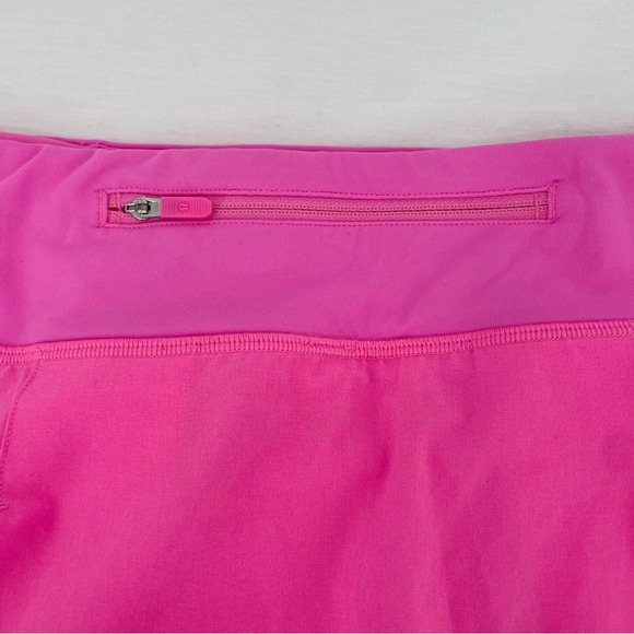 Lululemon Tall Pace Rival Skirt Electric Bright Hot Pink Golf Tennis Skort 14 - Picture 7 of 12